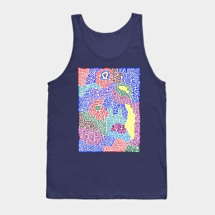 Contorted Face with Three Eyes Tank Top